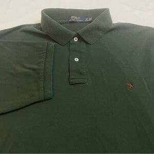 Polo Ralph Lauren Polo Shirt Short Sleeve Dark Green Cotton Men’s Large Tall